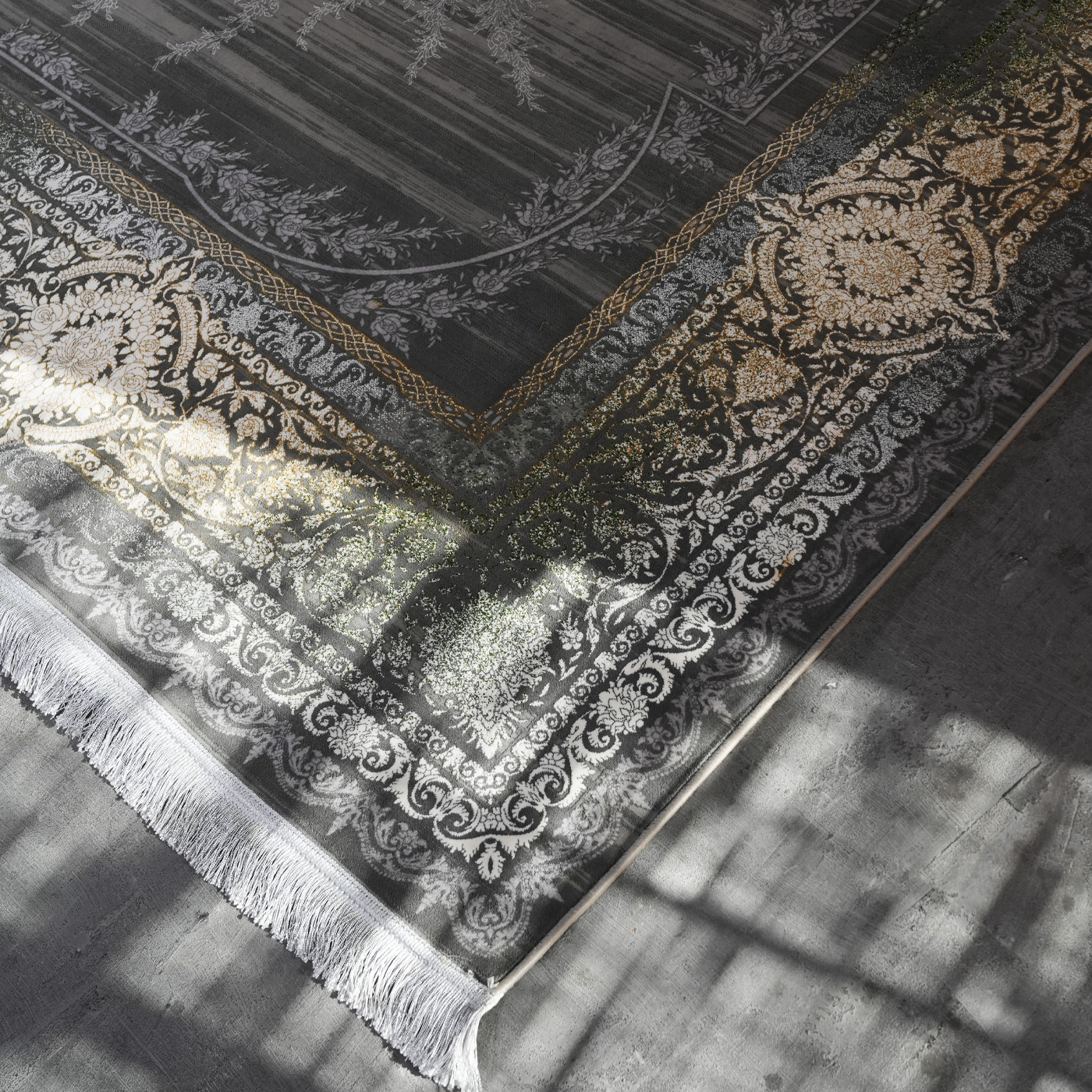 فرش ماشینی 1200 شانه تراکم 3600 گل برجسته طرح ونیز فیلی