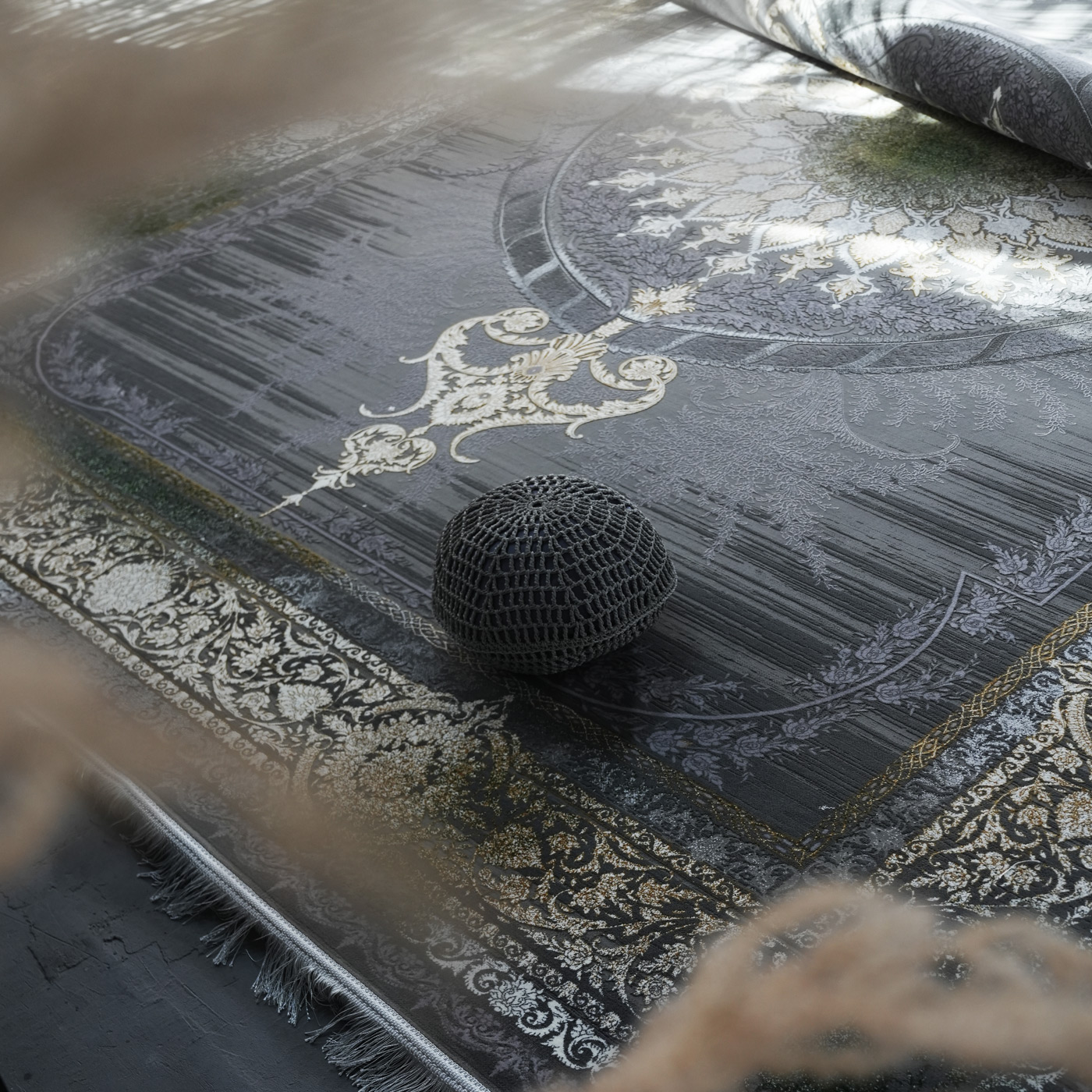 فرش ماشینی 1200 شانه تراکم 3600 گل برجسته طرح ونیز فیلی