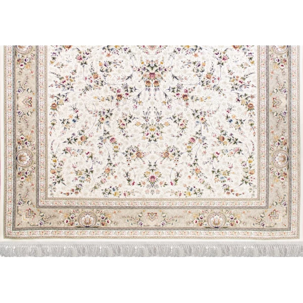 Machine Made Rug 1200 Reeds Density 3600 High Relief Design Yashar Cream