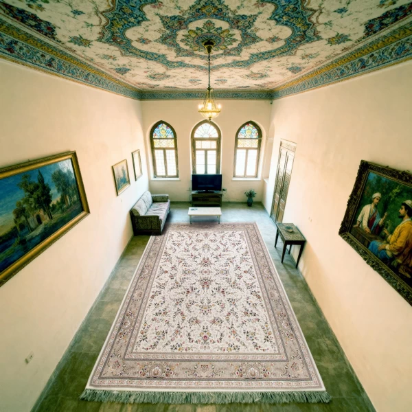 Machine Made Rug 1200 Reeds Density 3600 High Relief Design Yashar Cream