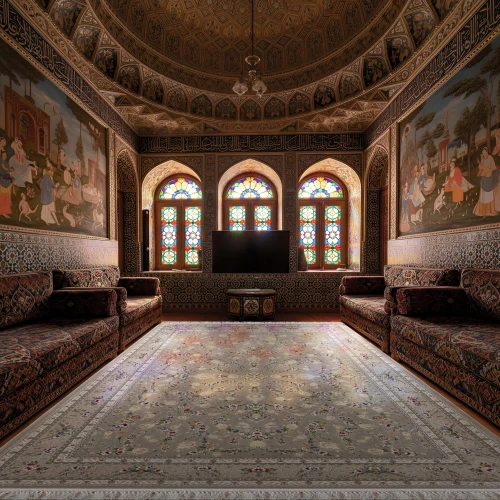 فرش ماشینی ۱۲۰۰ شانه تراکم ۳۶۰۰ گل برجسته طرح باغ مینو نقره ای