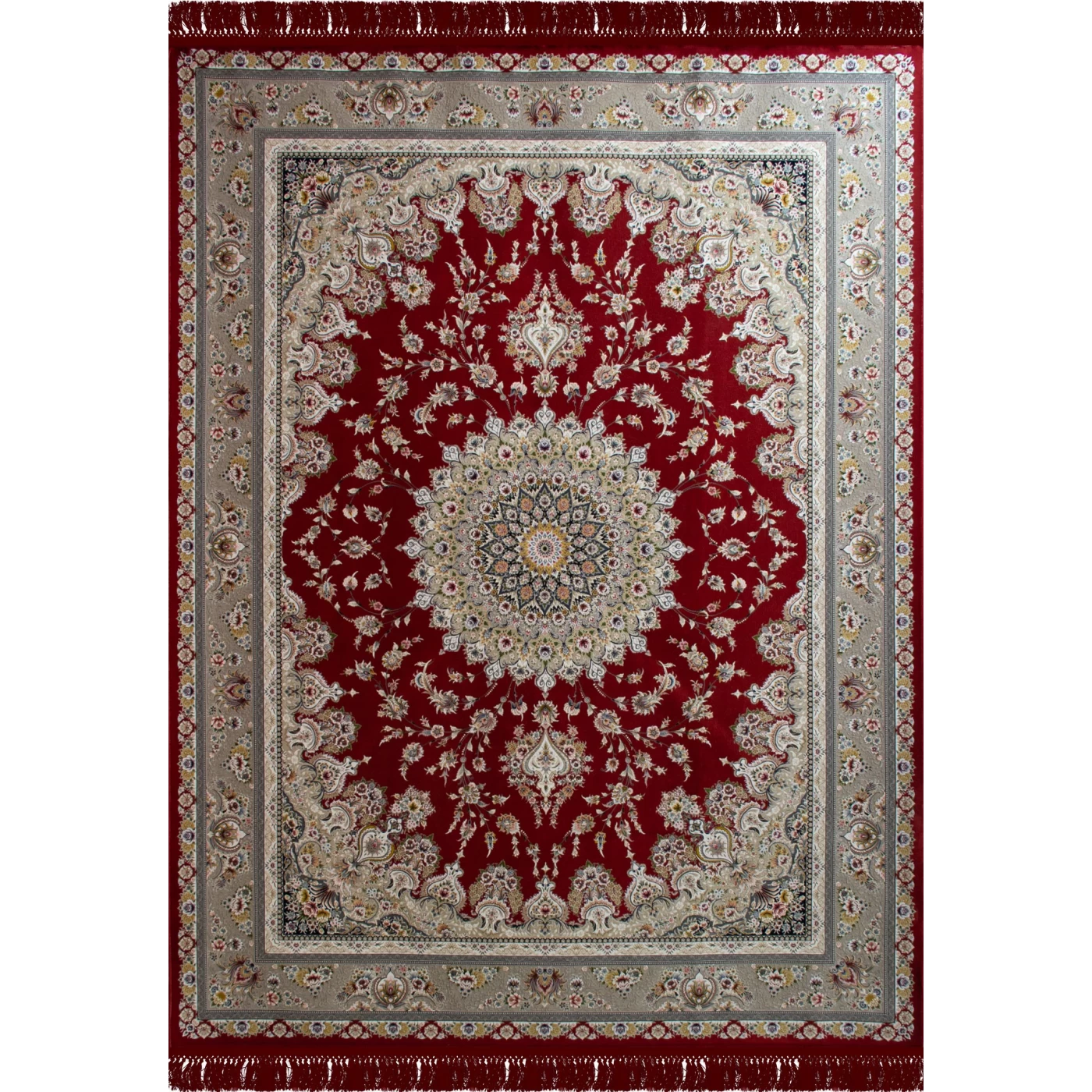 فرش ماشینی ۱۲۰۰ شانه تراکم ۳۶۰۰ گل برجسته طرح بردیا لاکی