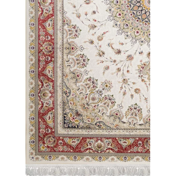 Machine Made Rug 1200 Reeds Density 3600 High Relief Design Bardia Cream