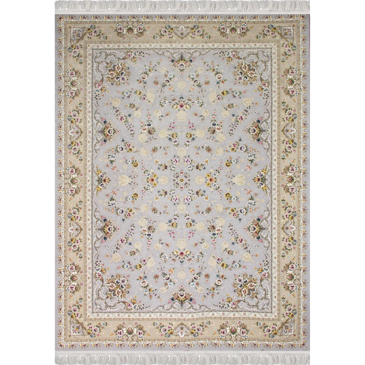 فرش ماشینی ۱۲۰۰ شانه تراکم ۳۶۰۰ گل برجسته طرح پویان طوسی