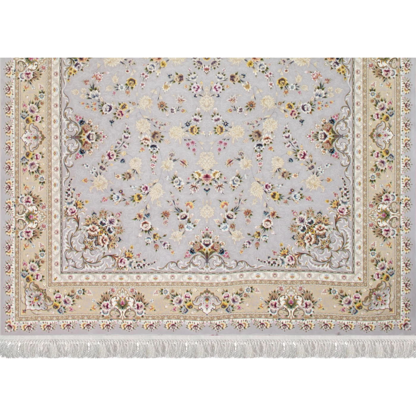 فرش ماشینی ۱۲۰۰ شانه تراکم ۳۶۰۰ گل برجسته طرح پویان طوسی