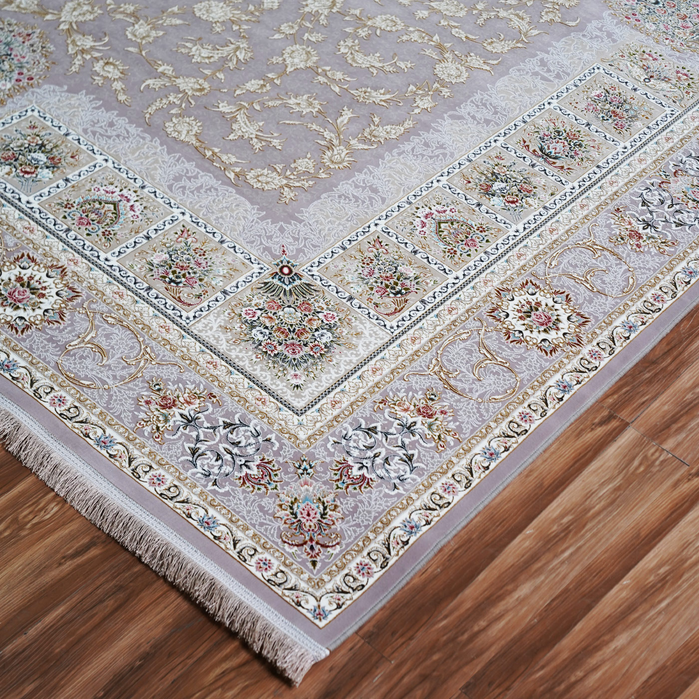 فرش ماشینی 1500 شانه تراکم 4500 برجسته طرح آلنا یاسی