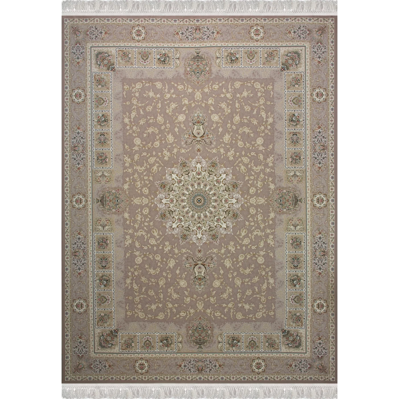 فرش ماشینی 1500 شانه تراکم 4500 برجسته طرح آلنا یاسی