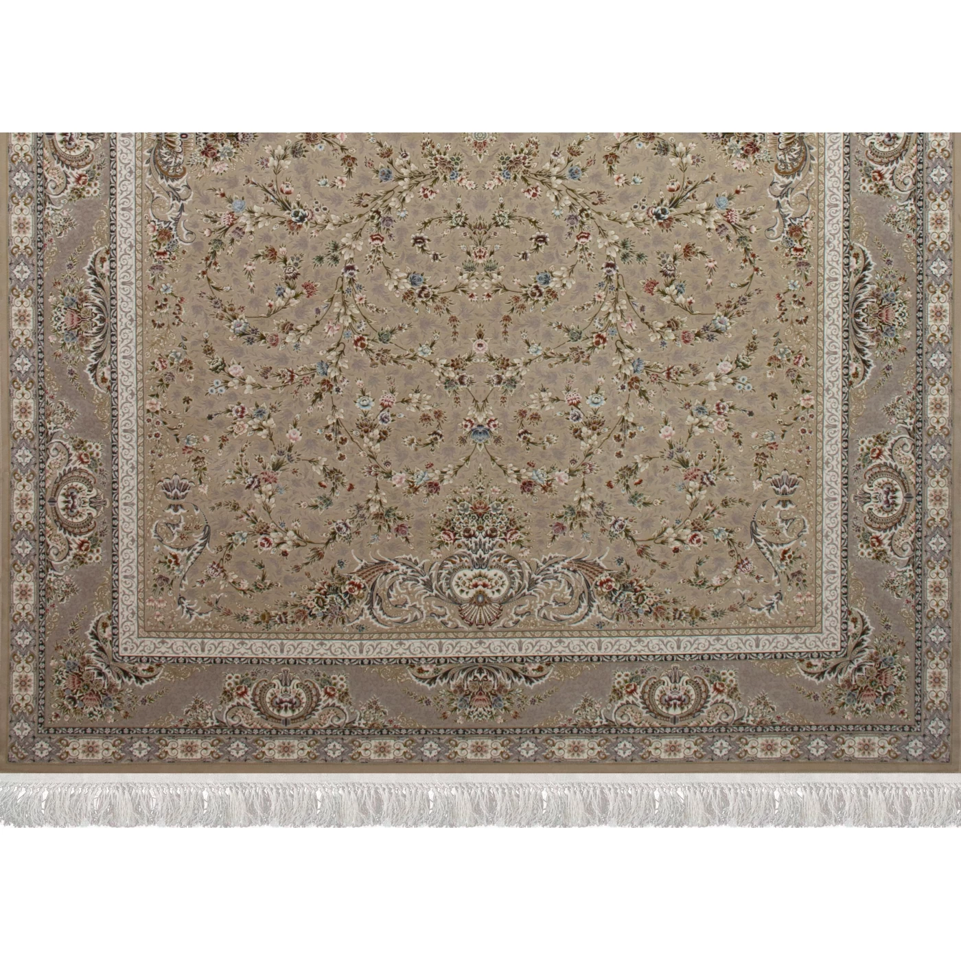 فرش ماشینی 1500 شانه تراکم 4500 برجسته طرح دیار بژ