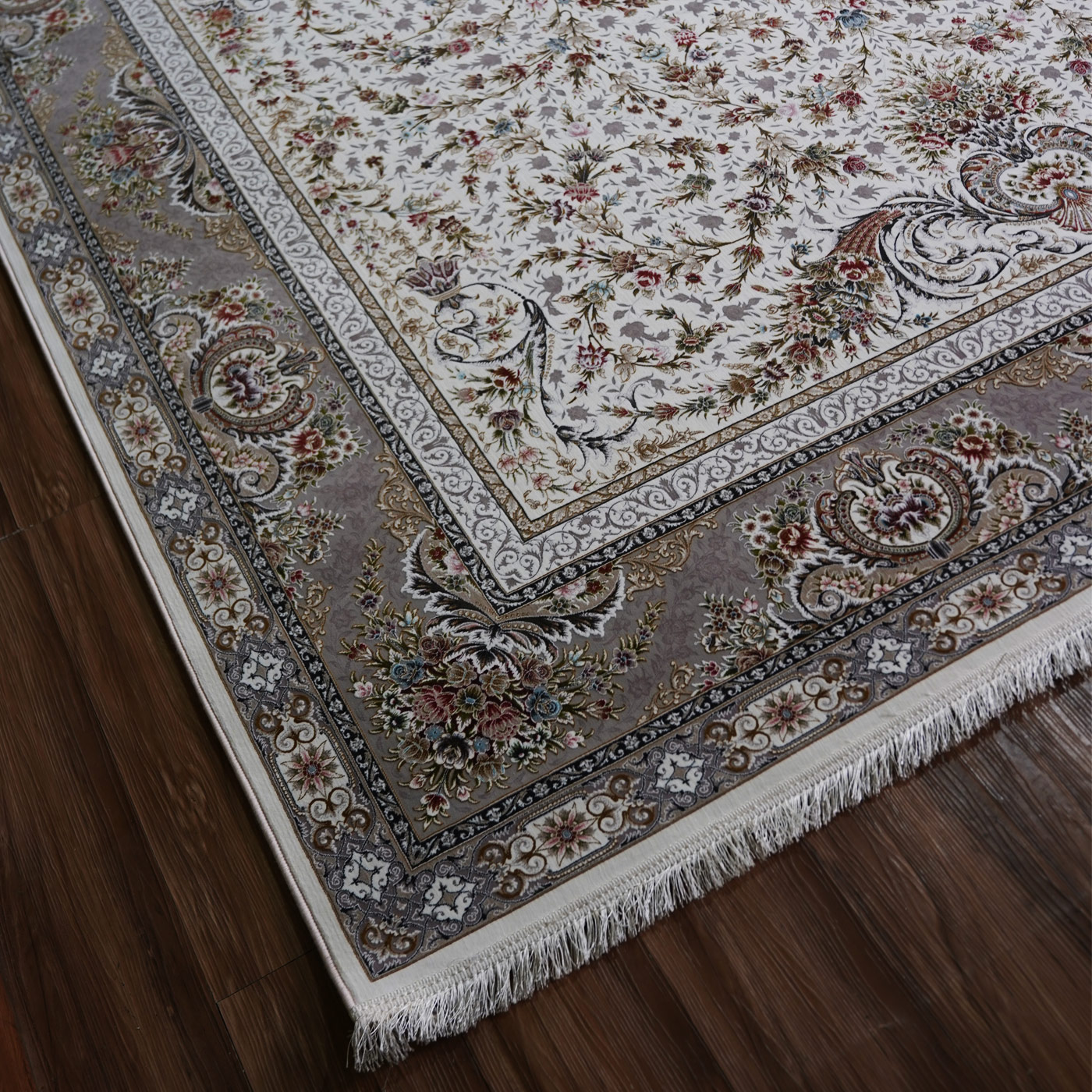 فرش ماشینی 1500 شانه تراکم 4500 برجسته طرح دیار کرم