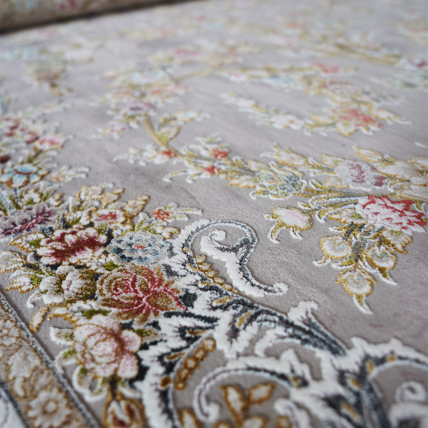 فرش ماشینی 1500 شانه تراکم 4500 برجسته طرح دیار یاسی