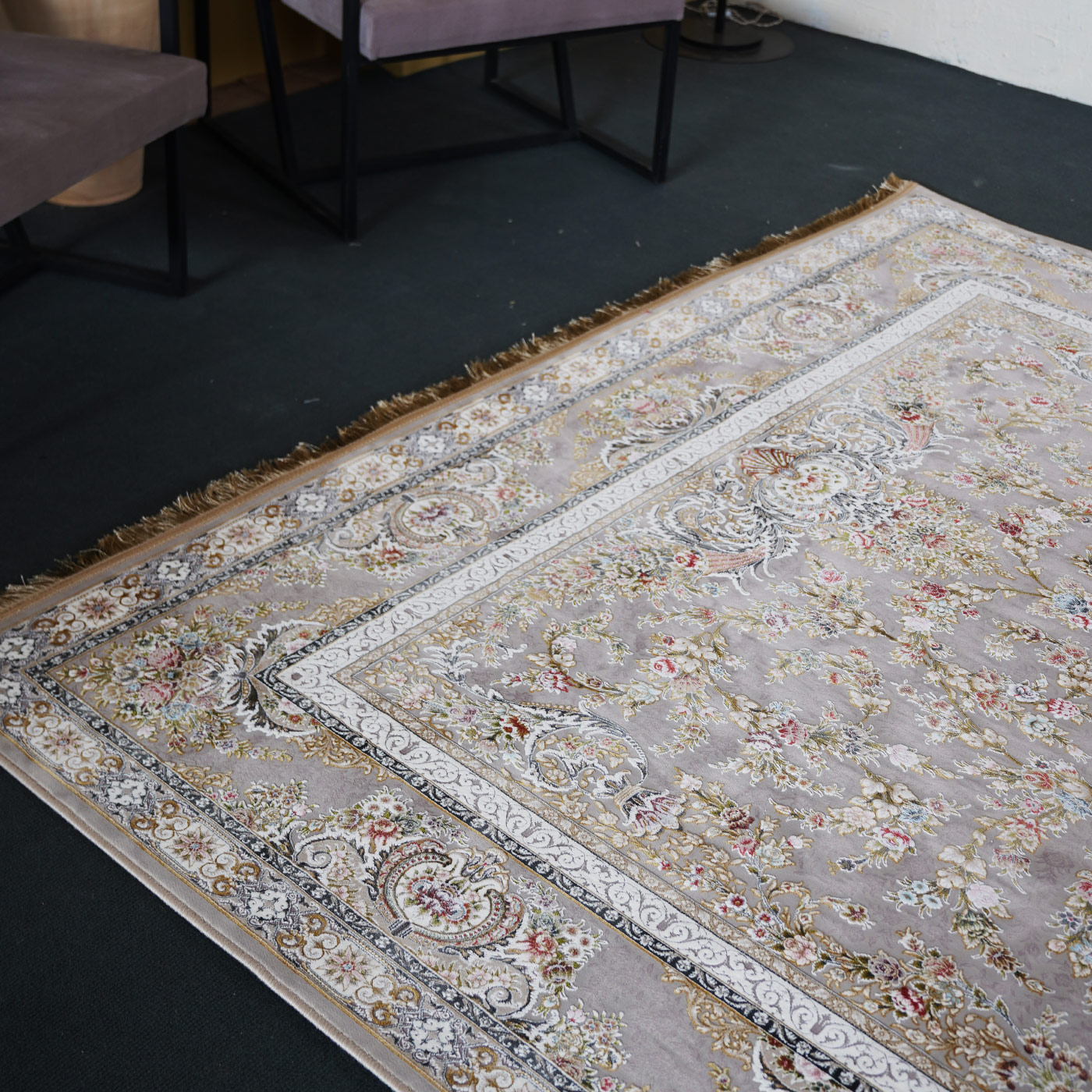 فرش ماشینی 1500 شانه تراکم 4500 برجسته طرح دیار یاسی