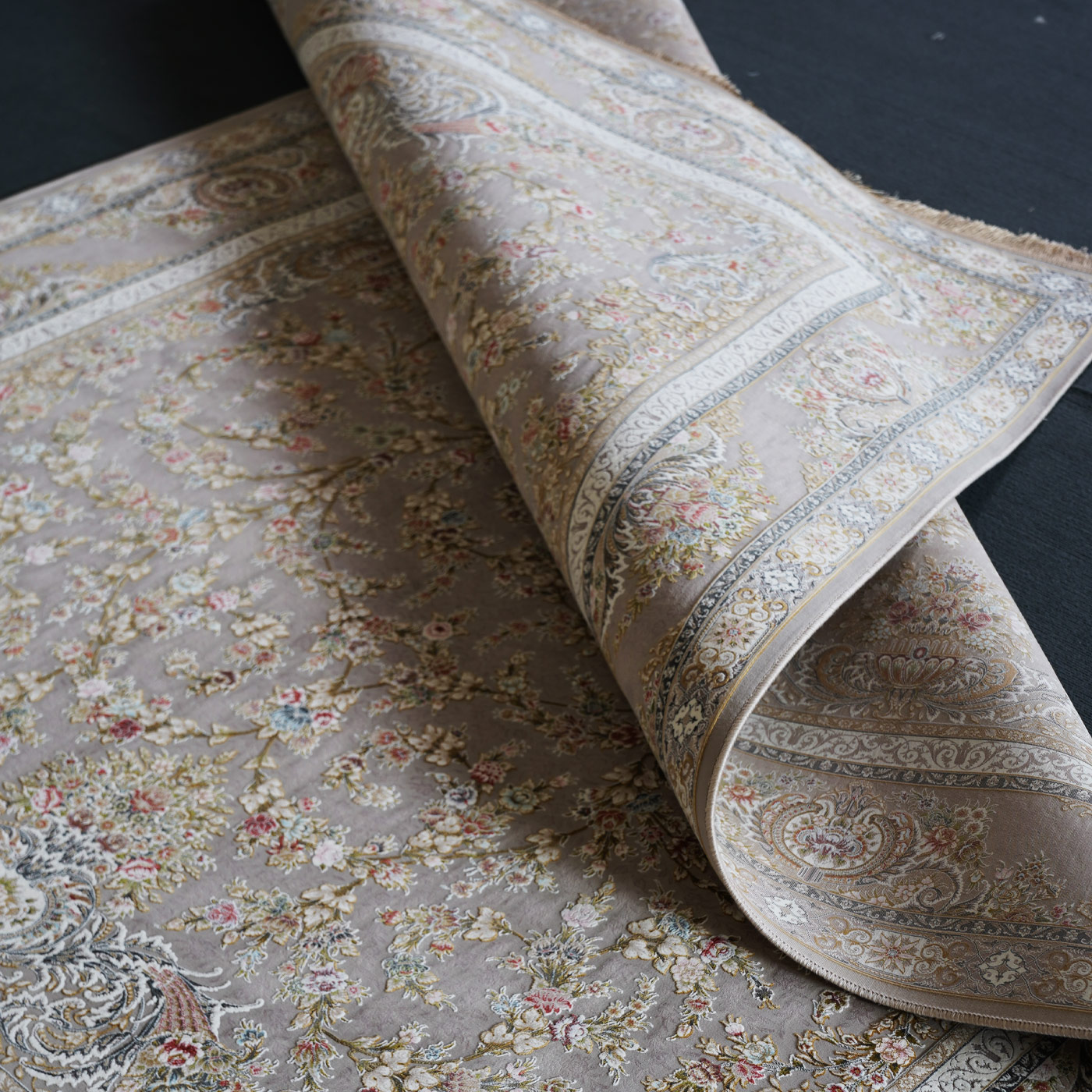 فرش ماشینی 1500 شانه تراکم 4500 برجسته طرح دیار یاسی