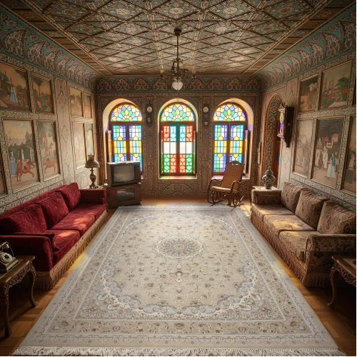 فرش ماشینی 1500 شانه تراکم 4500 برجسته طرح فروغ بژ