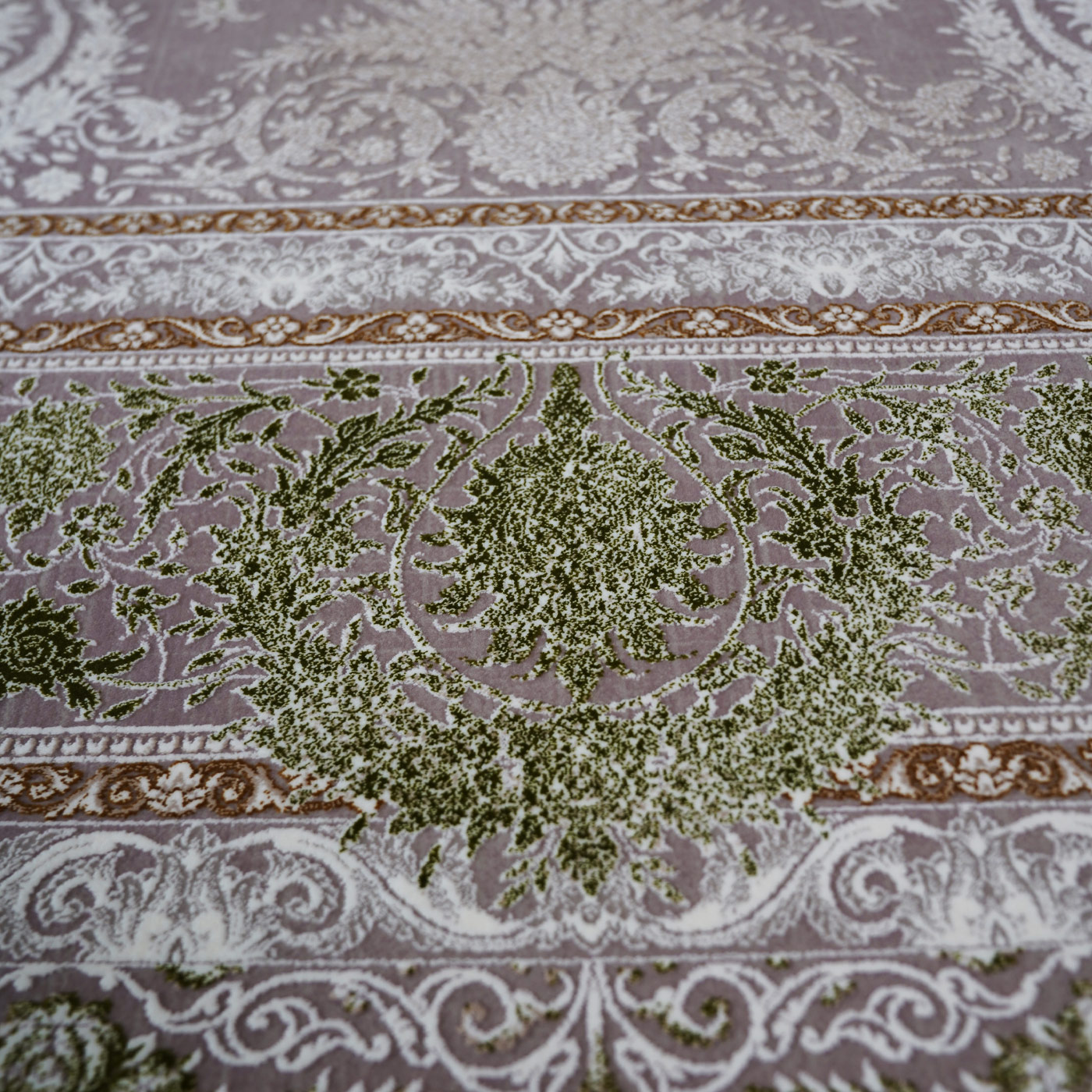 فرش ماشینی 1500 شانه تراکم 4500 برجسته طرح هدا یاسی بژ