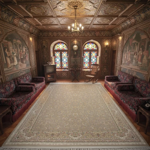 فرش ماشینی 1500 شانه تراکم 4500 برجسته طرح لیدا صدفی