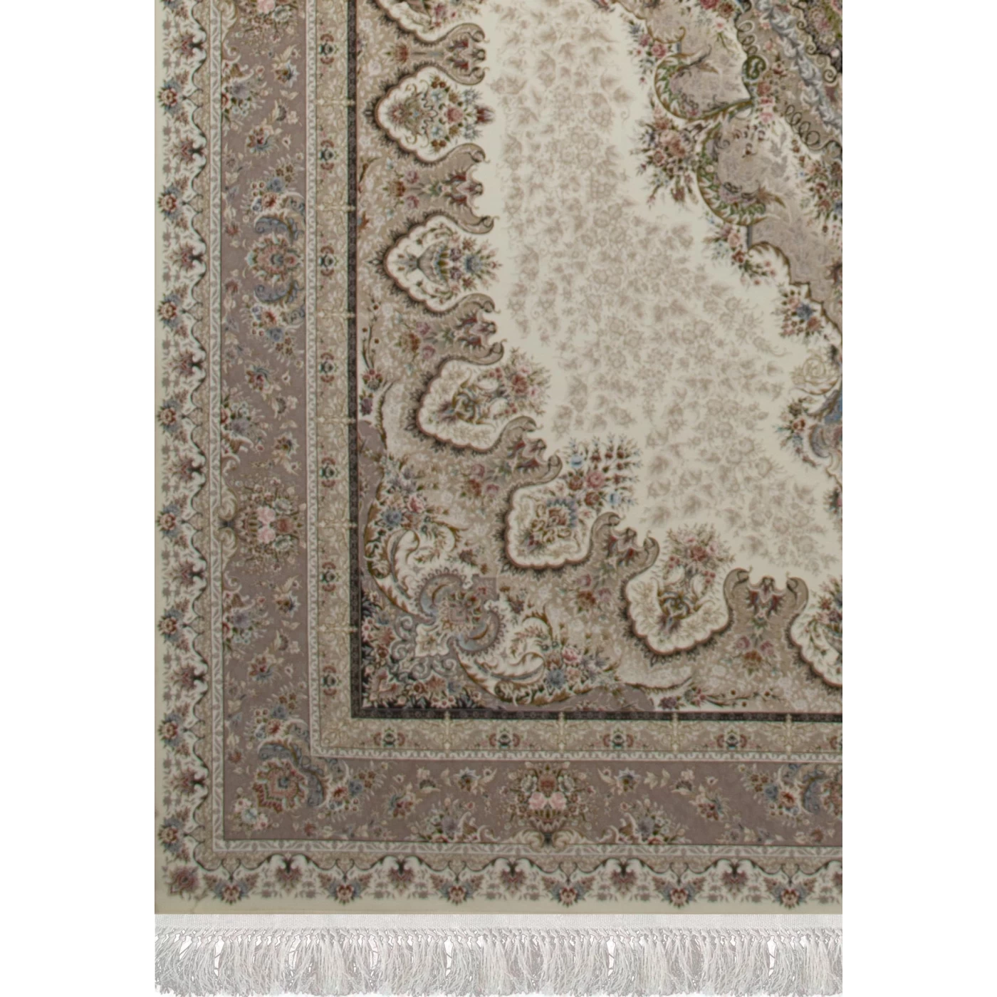 فرش ماشینی 1500 شانه تراکم 4500 برجسته طرح شکیبا کرم