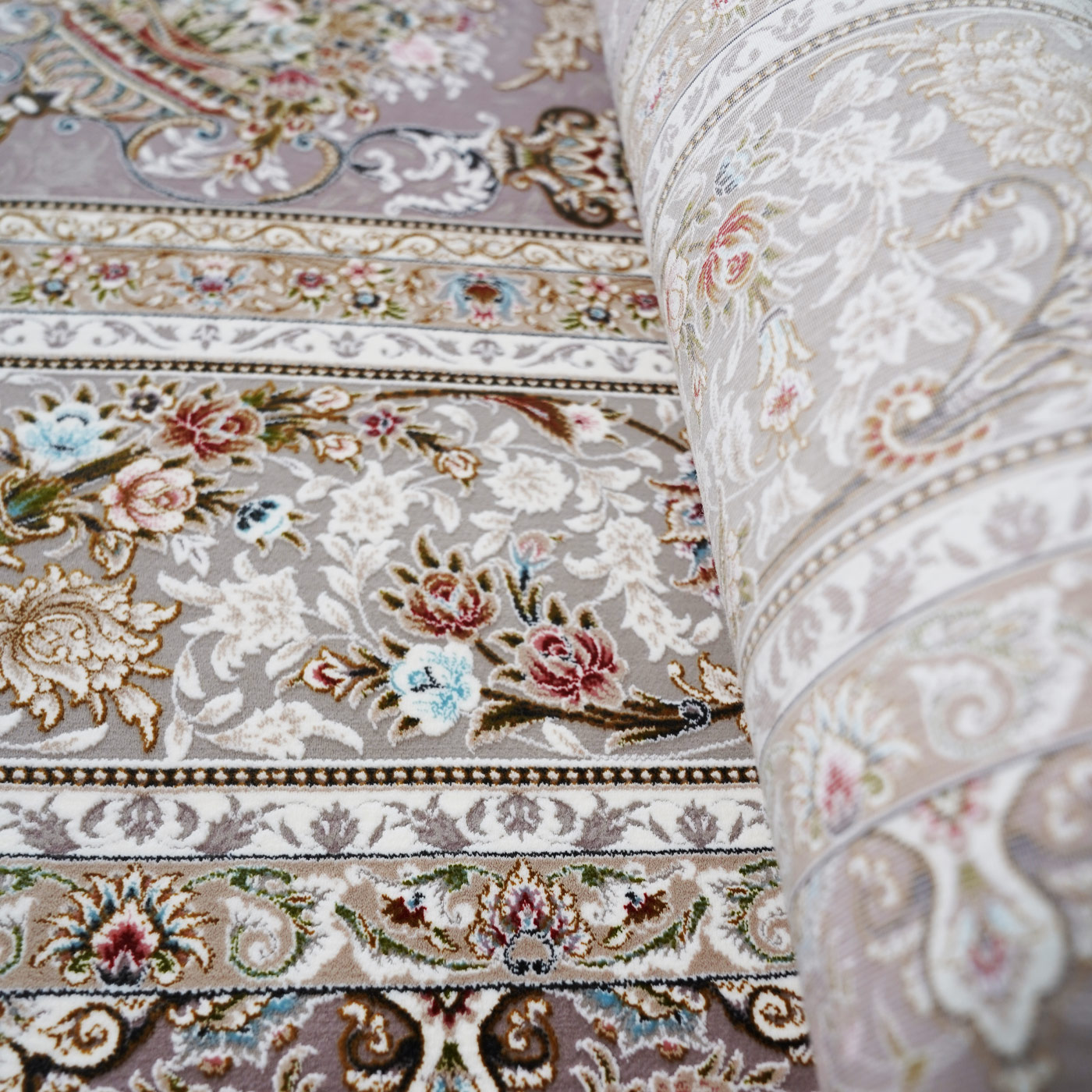 فرش ماشینی 1500 شانه تراکم 4500 برجسته طرح شروین یاسی