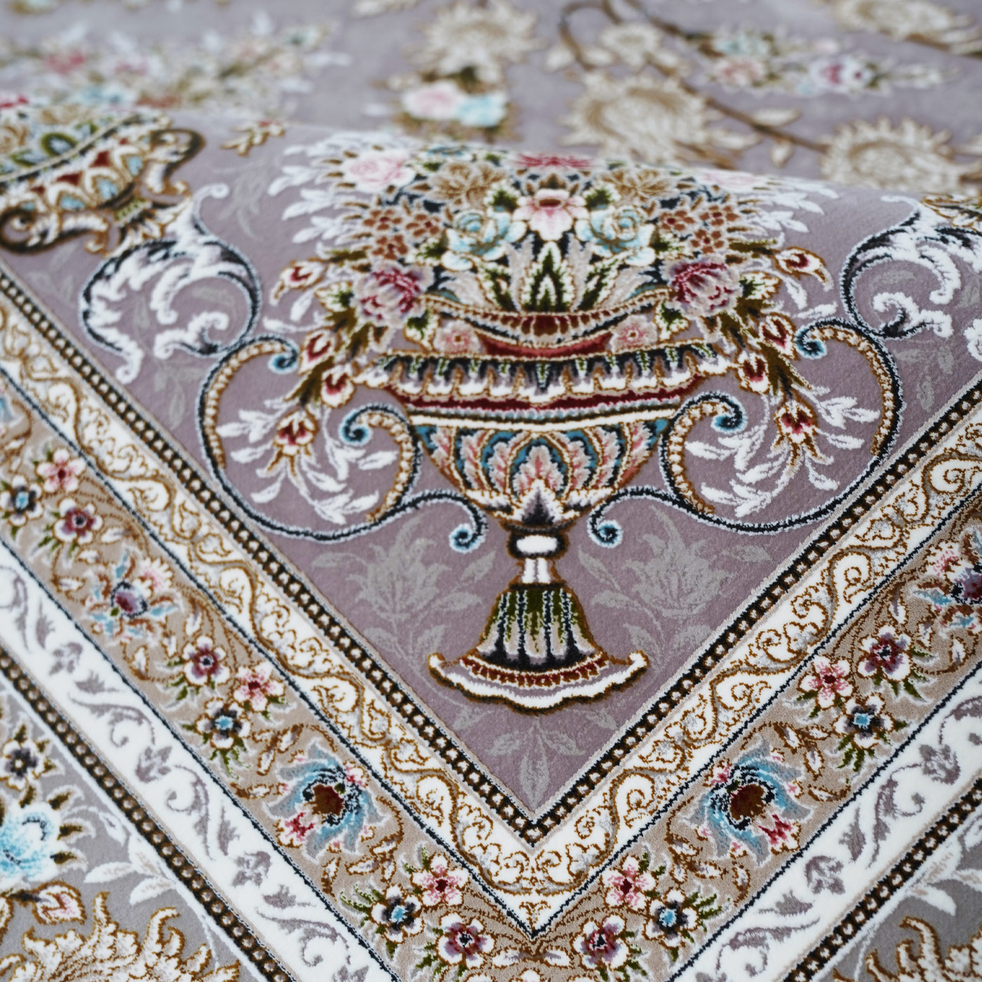 فرش ماشینی 1500 شانه تراکم 4500 برجسته طرح شروین یاسی