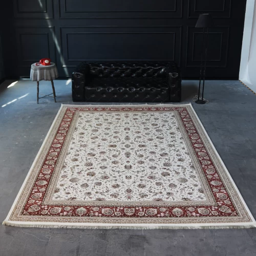 فرش ماشینی 1500 شانه تراکم 4500 برجسته طرح سیران ک...