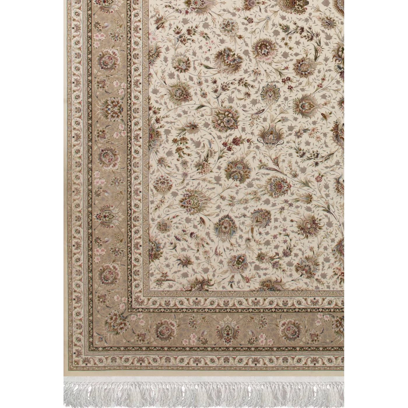  فرش ماشینی 1500 شانه تراکم 4500 برجسته طرح سیران کرم