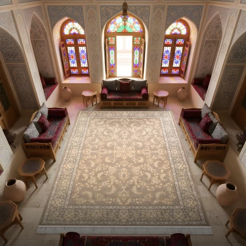 فرش ماشینی ۷۰۰ شانه تراکم ۲۵۵۰ طرح آنا  ترمه ای