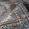 فرش ماشینی 700 شانه تراکم 2550 طرح ارمغان نقره ای