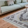 فرش ماشینی ۷۰۰ شانه تراکم ۲۵۵۰ طرح اروانا نقره ای