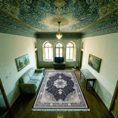 فرش ماشینی 700 شانه تراکم 2550 طرح آیدا سرمه ای