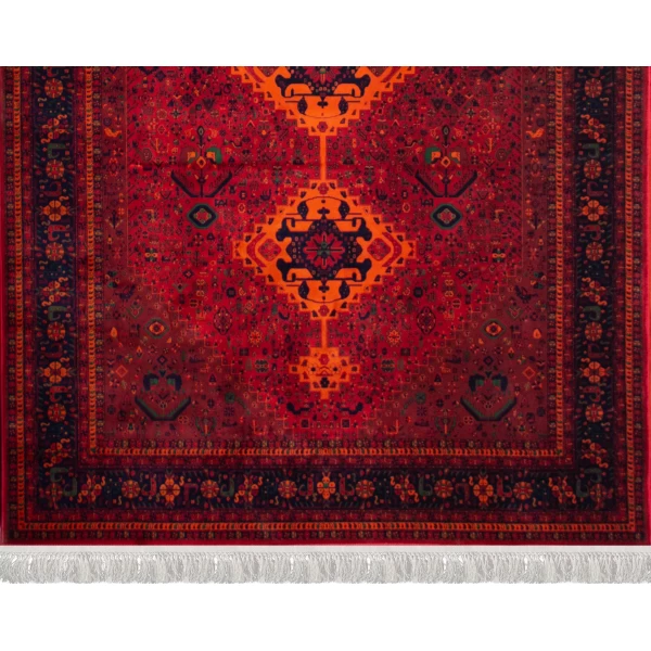 فرش ماشینی ۷۰۰ شانه تراکم ۲۱۰۰ طرح  بلوچ  دلارز لاکی