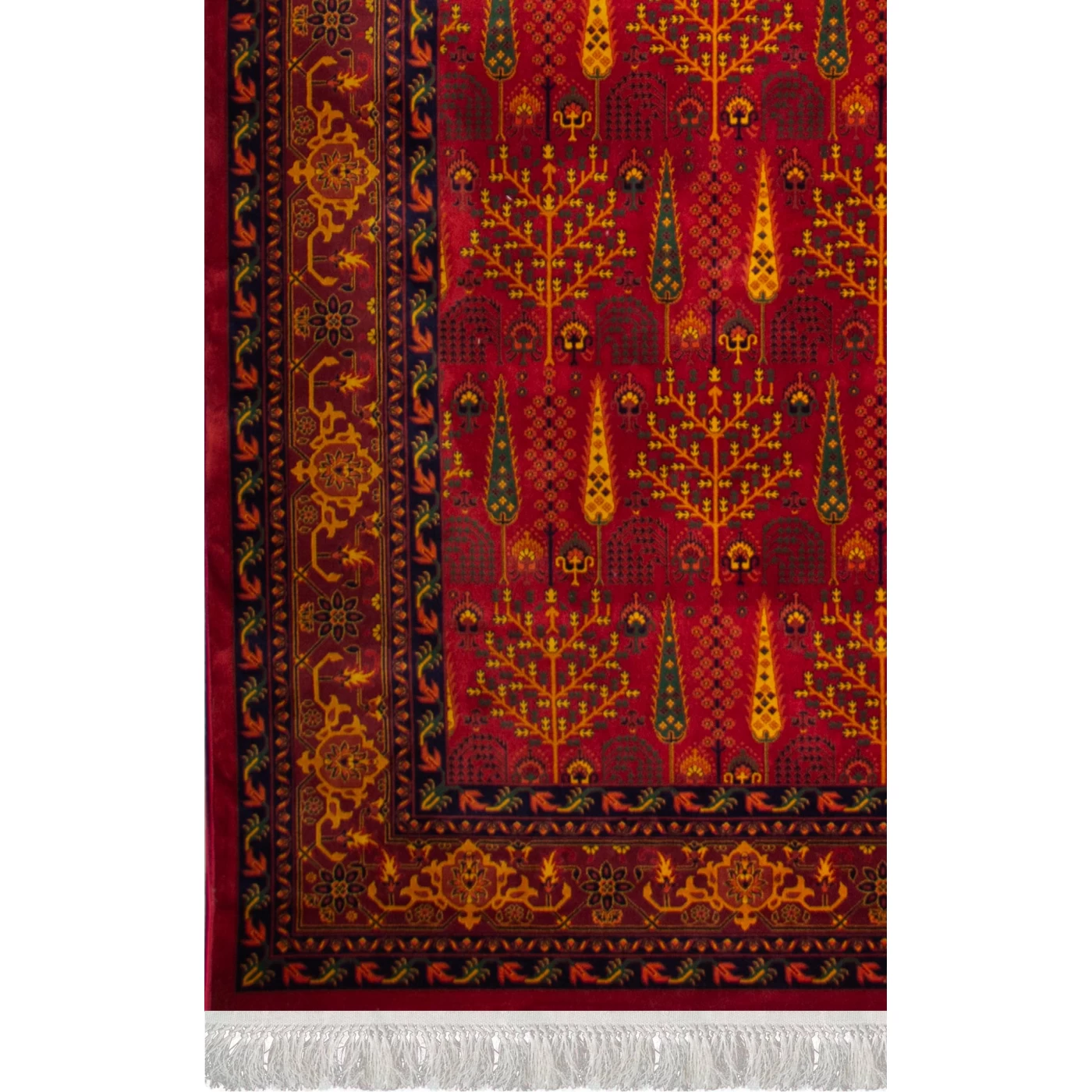 فرش ماشینی ۷۰۰ شانه تراکم ۲۱۰۰ طرح بلوچ مهتا لاکی