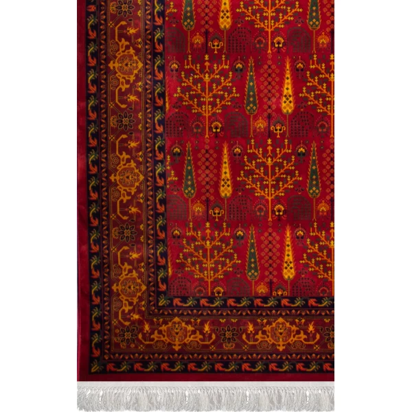 فرش ماشینی ۷۰۰ شانه تراکم ۲۱۰۰ طرح بلوچ مهتا لاکی