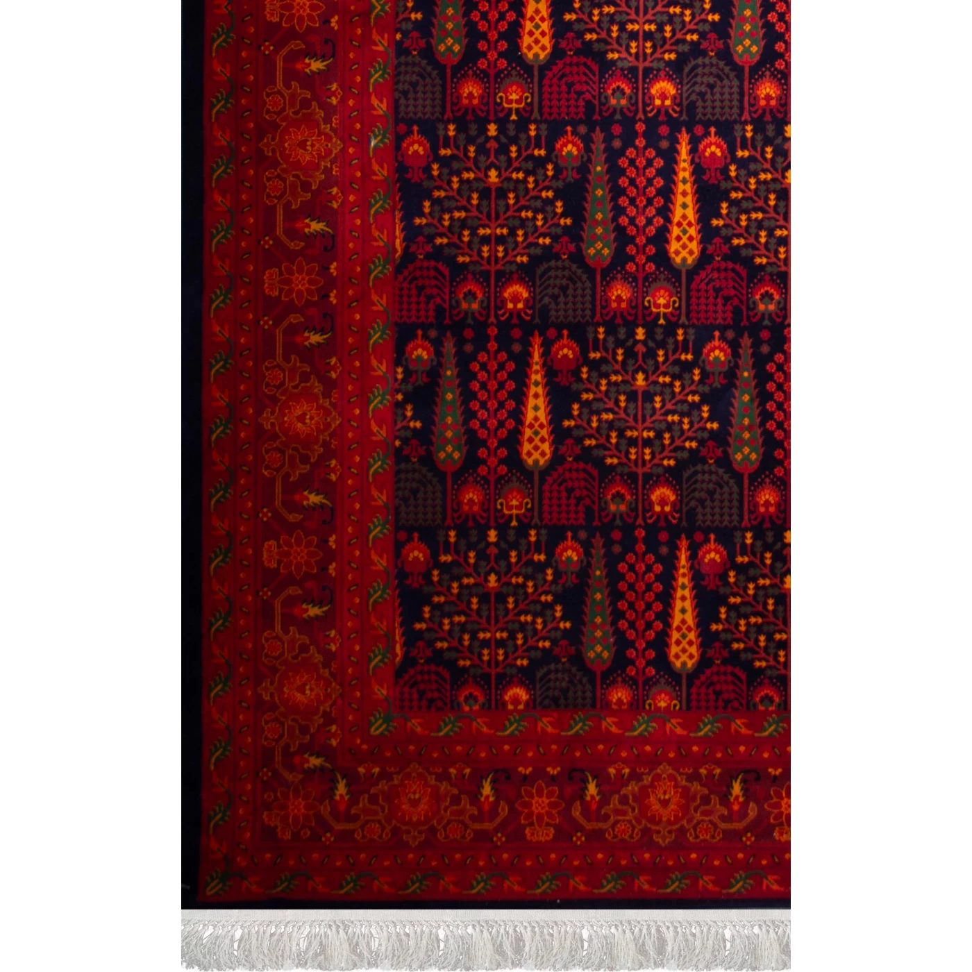 فرش ماشینی ۷۰۰ شانه تراکم ۲۱۰۰ طرح بلوچ مهتا سرمه 