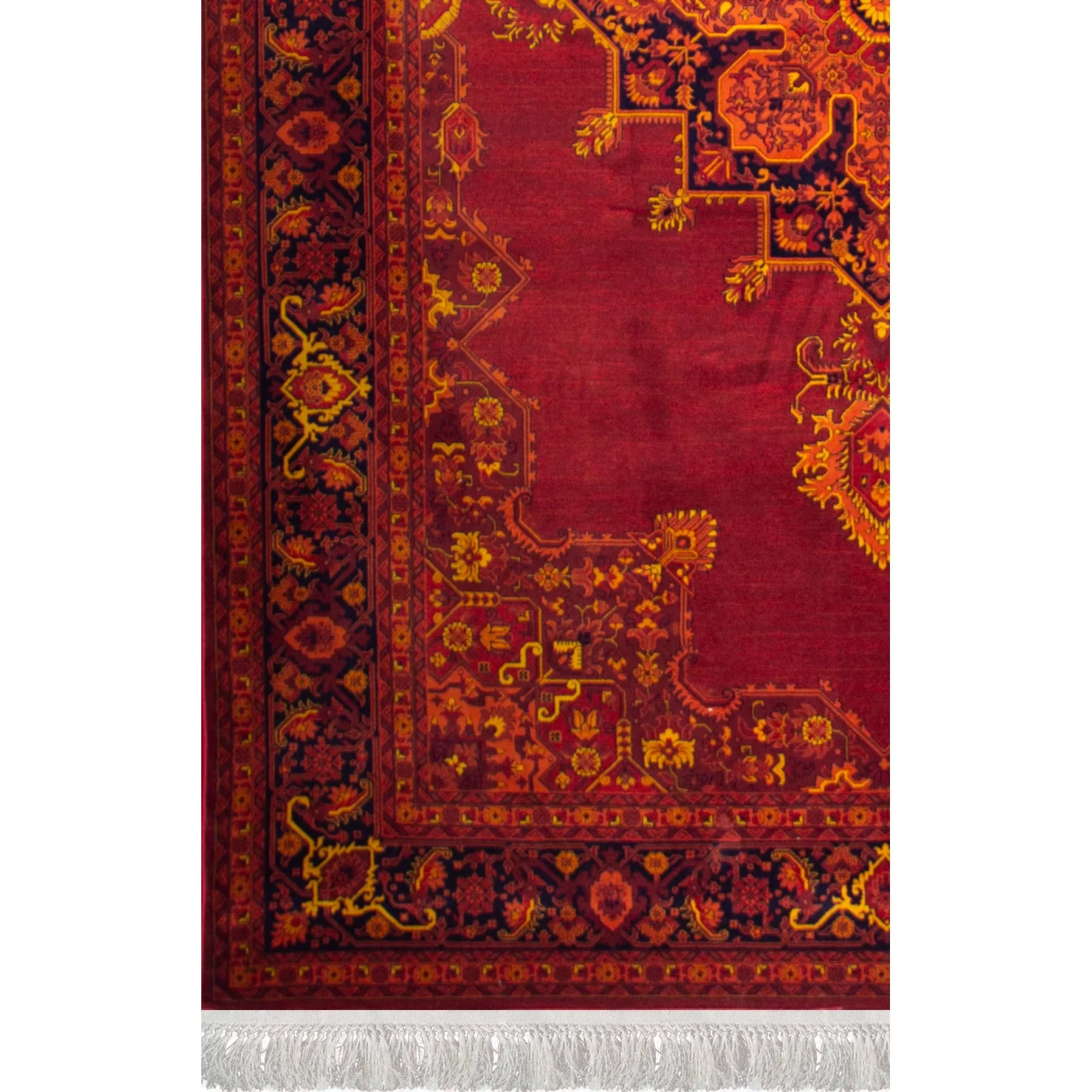 فرش ماشینی ۷۰۰ شانه تراکم ۲۱۰۰ طرح بلوچ مرلین لاکی