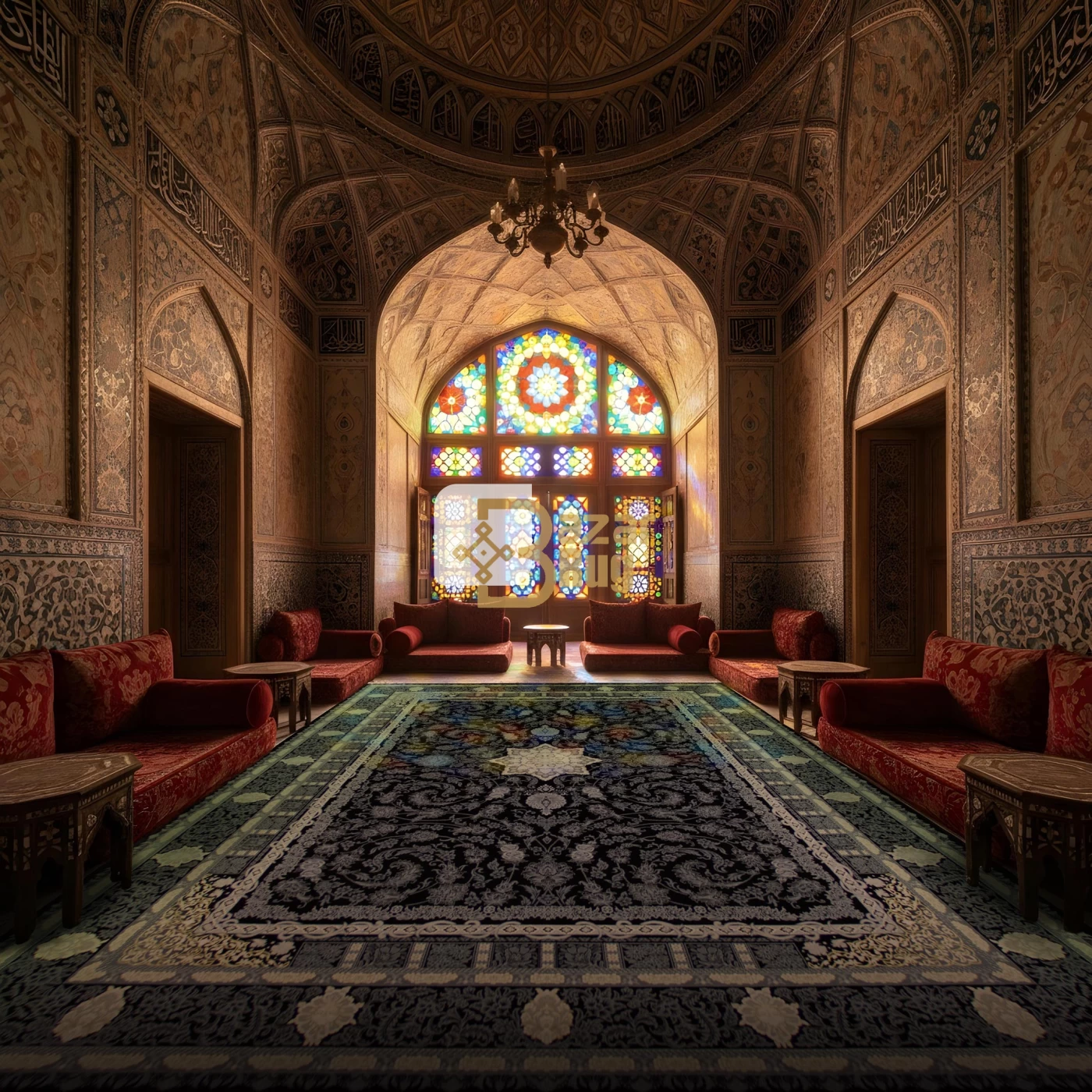 فرش ماشینی ۷۰۰ شانه تراکم ۲۵۵۰ طرح دایان سرمه ای