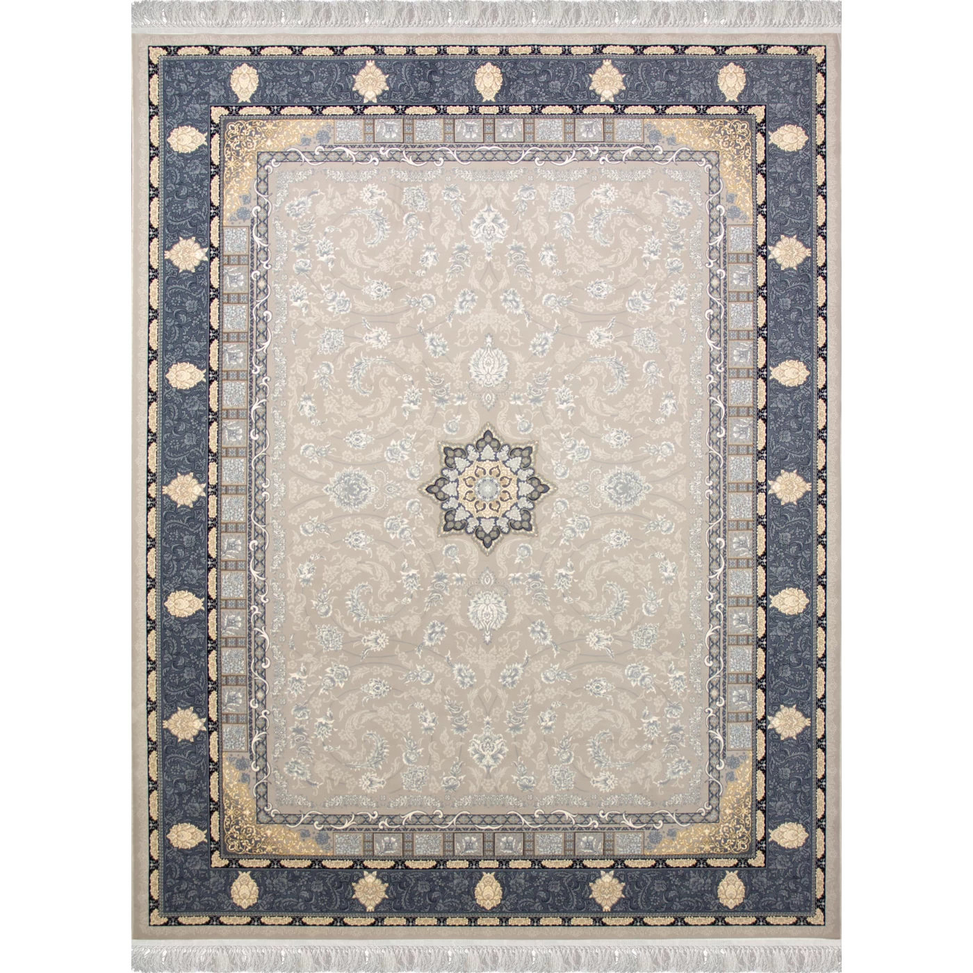 فرش ماشینی 700 شانه تراکم 2550 طرح دایان ترمه ای