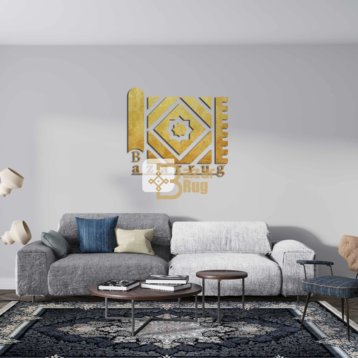 فرش ماشینی 700 شانه تراکم 2550 طرح دنیز سرمه ای