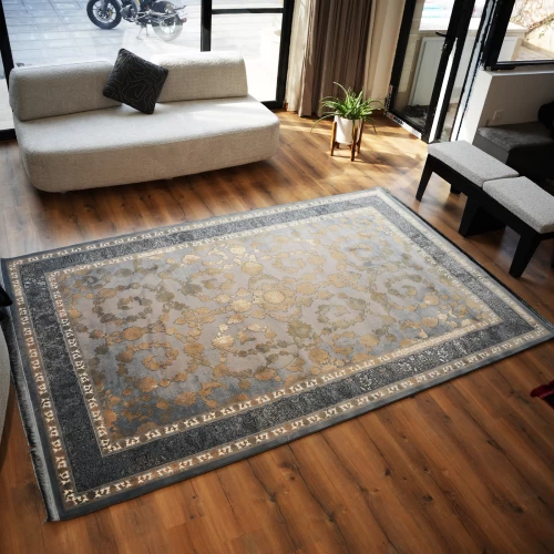 فرش ماشینی 700 شانه تراکم 2550 طرح السا دودی