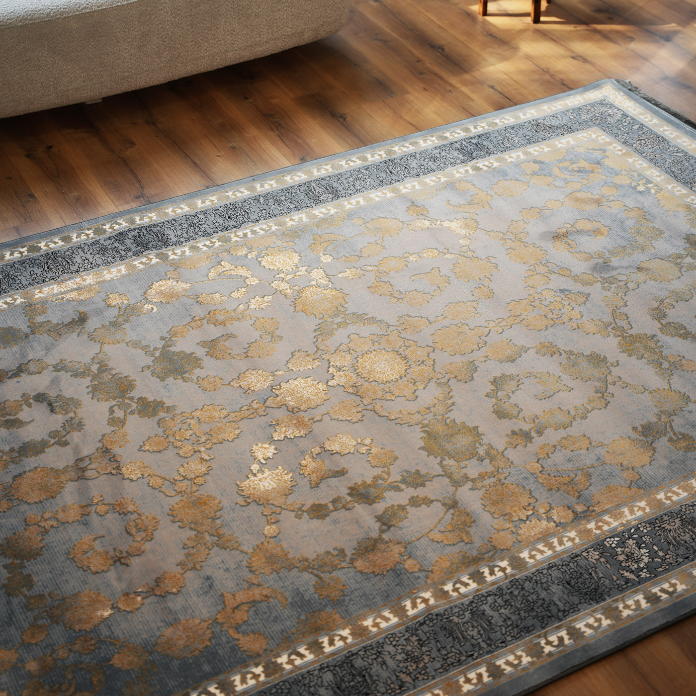 فرش ماشینی 700 شانه تراکم 2550 طرح السا دودی