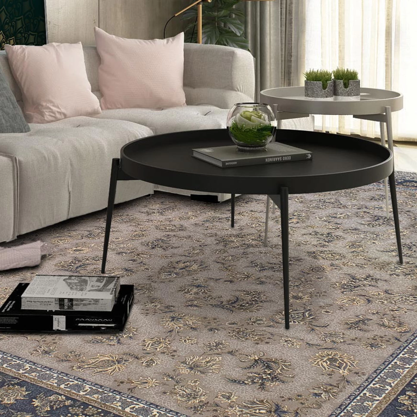 فرش ماشینی 700 شانه تراکم 2550 طرح فرنوش ترمه ای