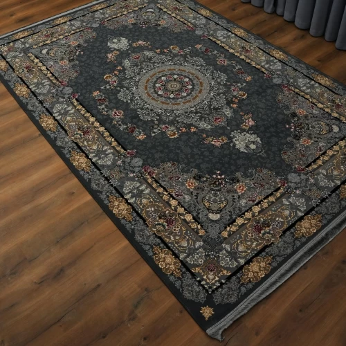 فرش ماشینی 700 شانه تراکم 2550 طرح گندم دودی