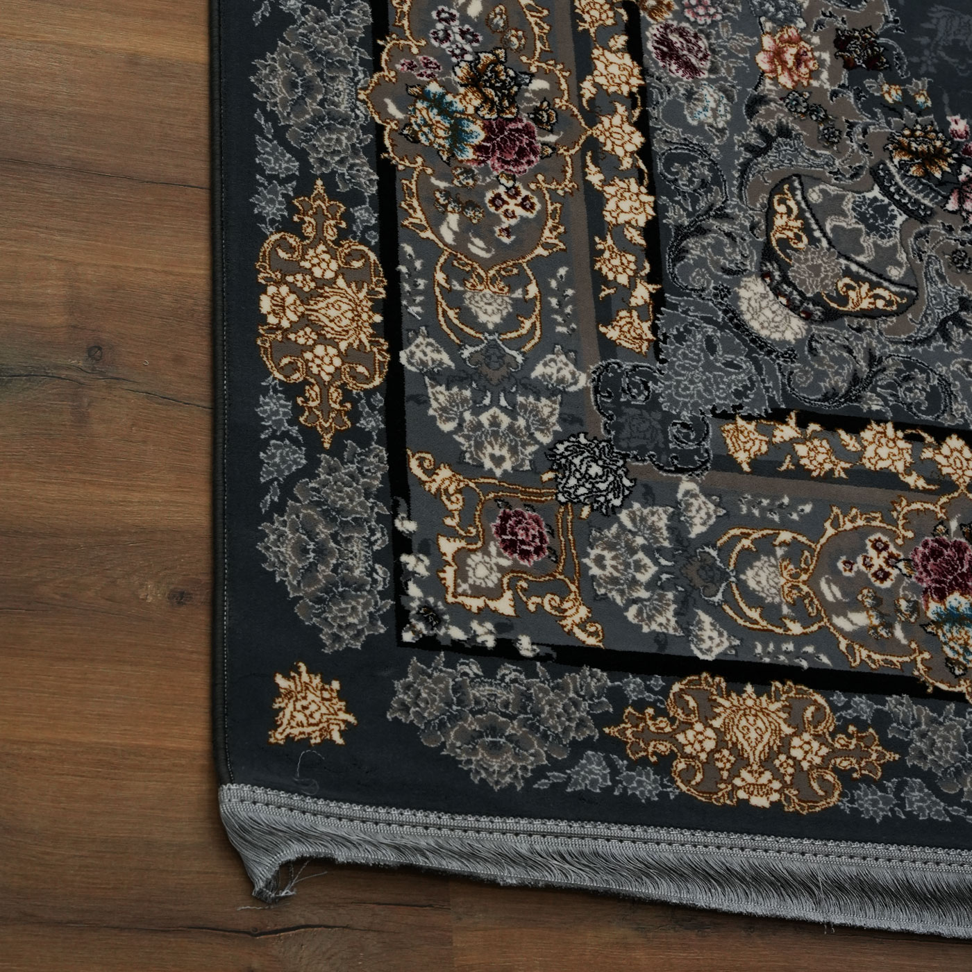 فرش ماشینی 700 شانه تراکم 2550 طرح گندم دودی