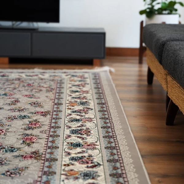 Machine Made Rug 700 Reeds Density 2550 Gilda Termeh (Cream/Beige)