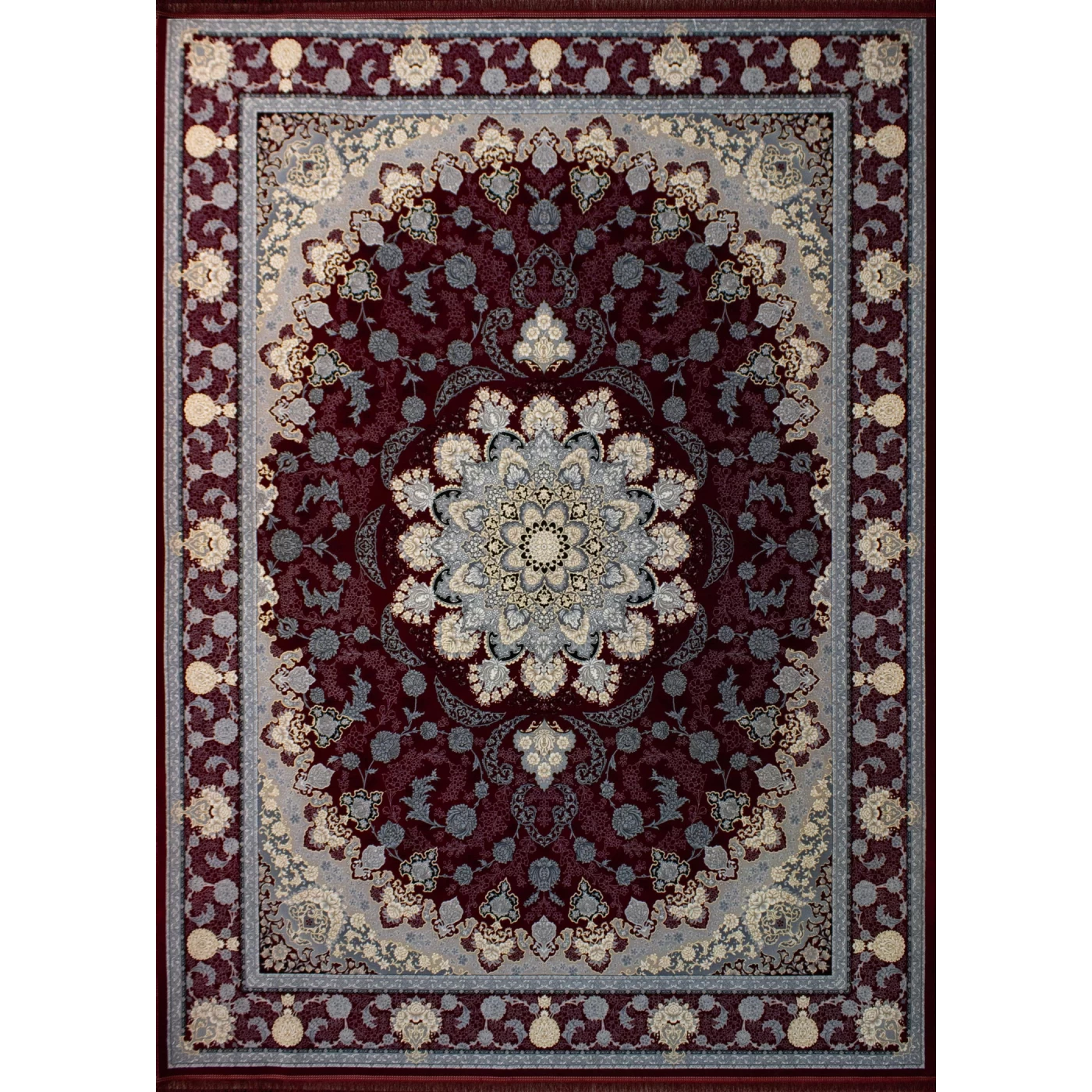 فرش ماشینی 700 شانه تراکم 2550 طرح گلرخ روناسی