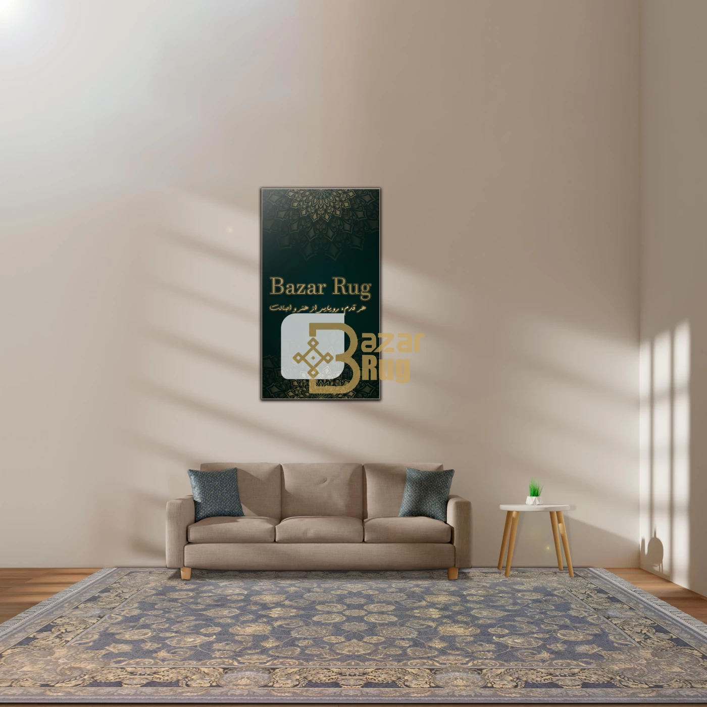 فرش ماشینی 700 شانه تراکم 2550 طرح همتا