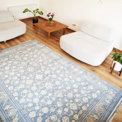 machine made carpet 700 reeds 2550 density helia design silver - Bazar Rug - 700 Reeds Machine Made Carpet