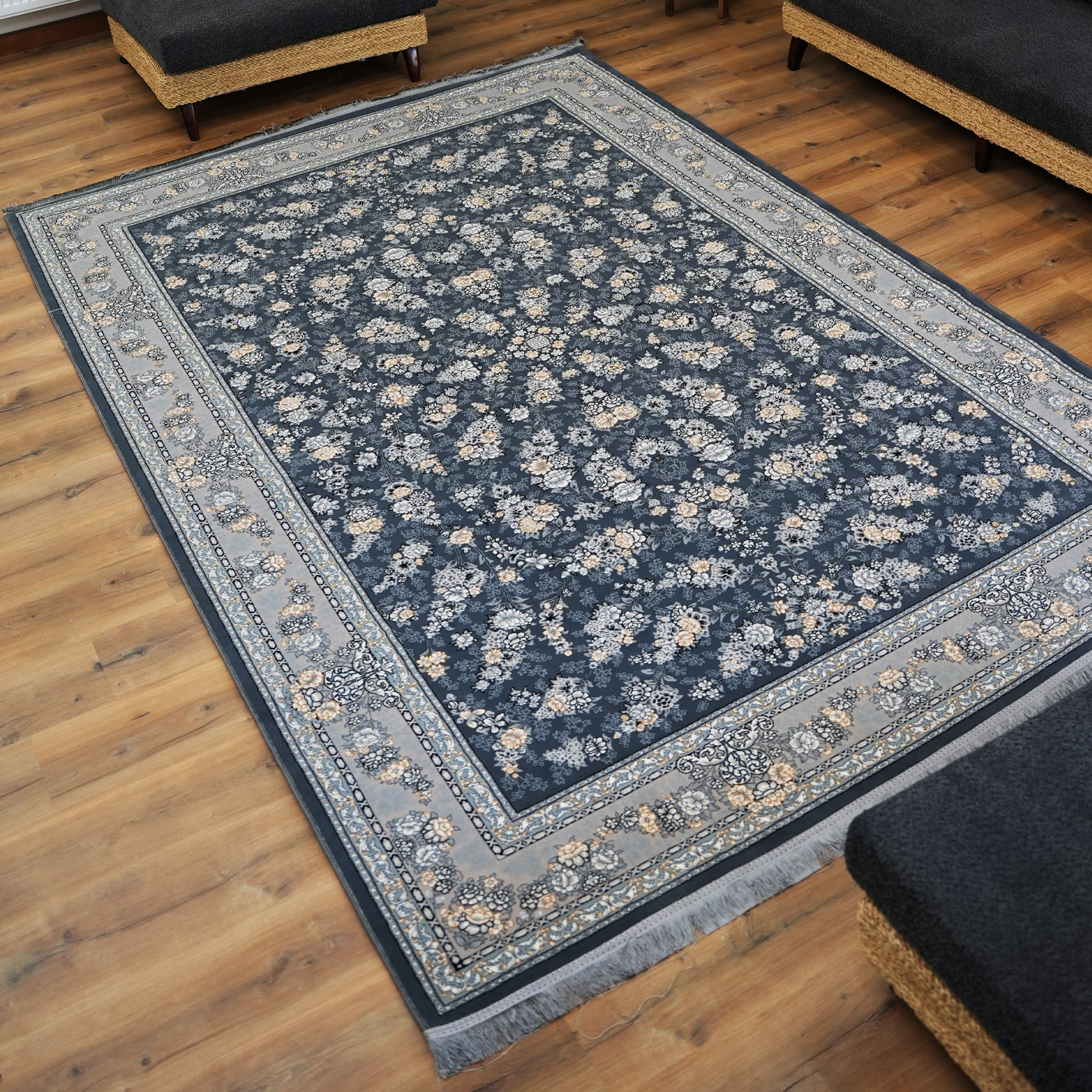 فرش ماشینی ۷۰۰ شانه تراکم ۲۵۵۰ طرح ژینا دودی