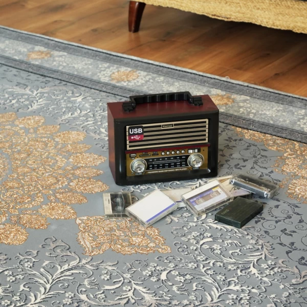 سجادة آلية الصنع 700 شانه ، تراکم 2550 بتصميم مهناز الفضي