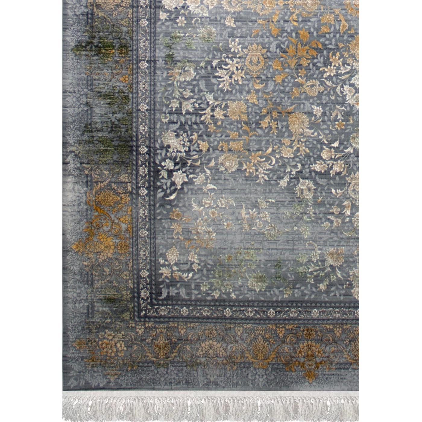 فرش ماشینی ۷۰۰ شانه تراکم ۲۵۵۰ طرح مارینا آبی دودی