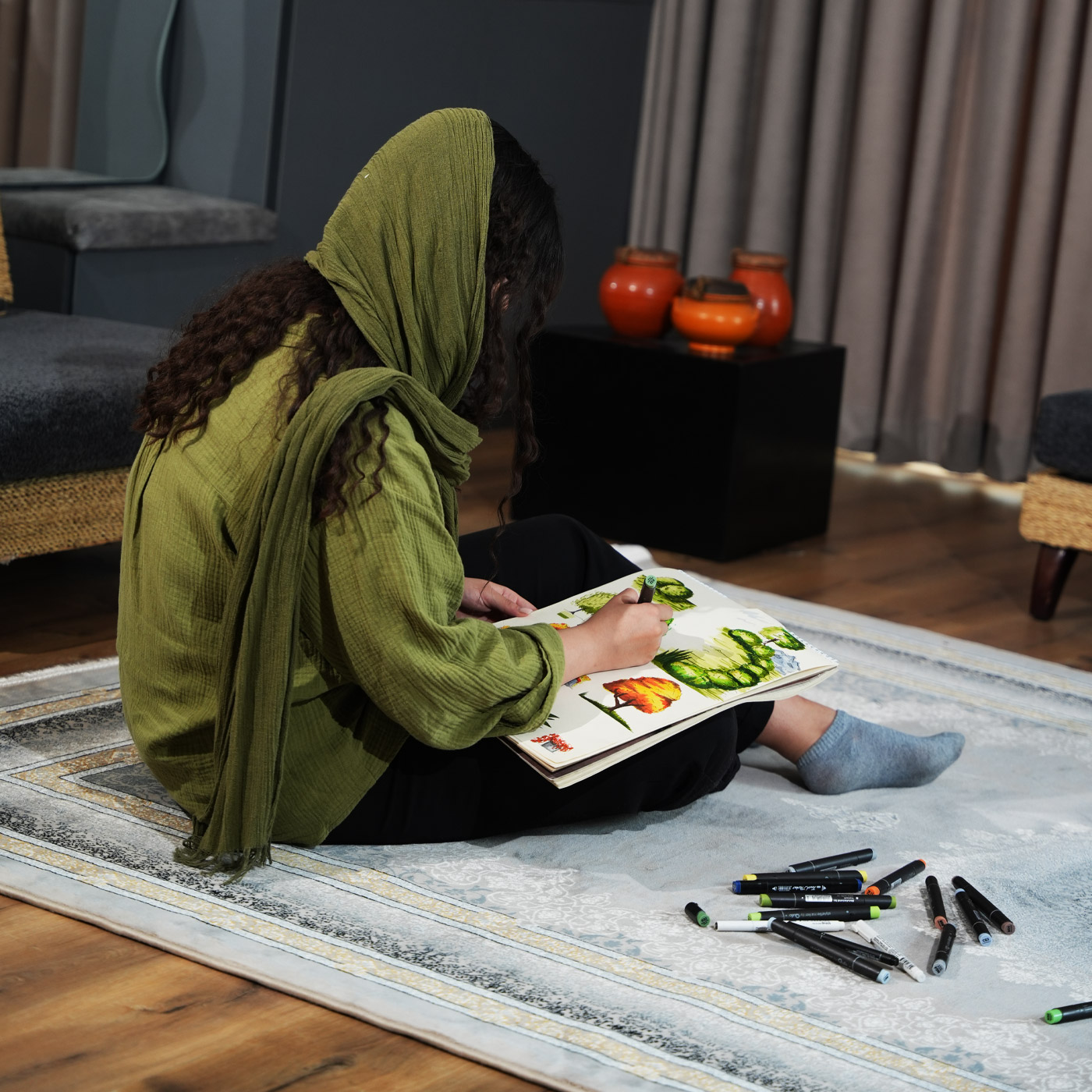 فرش ماشینی ۷۰۰ شانه تراکم ۲۵۵۰ طرح مهر ترمه ای