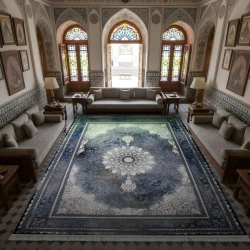 Machine-made Rug 700-shaneh Density 2550 Mirage Blue Gray - Bazar Rug - {category}